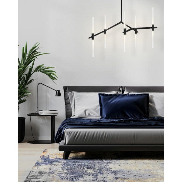 Lampa wisząca CANDELABR 10 czarna - Moosee